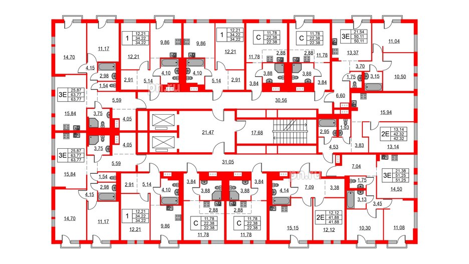 Квартира в ЖК Невская долина, студия, 23.04 м², 16 этаж