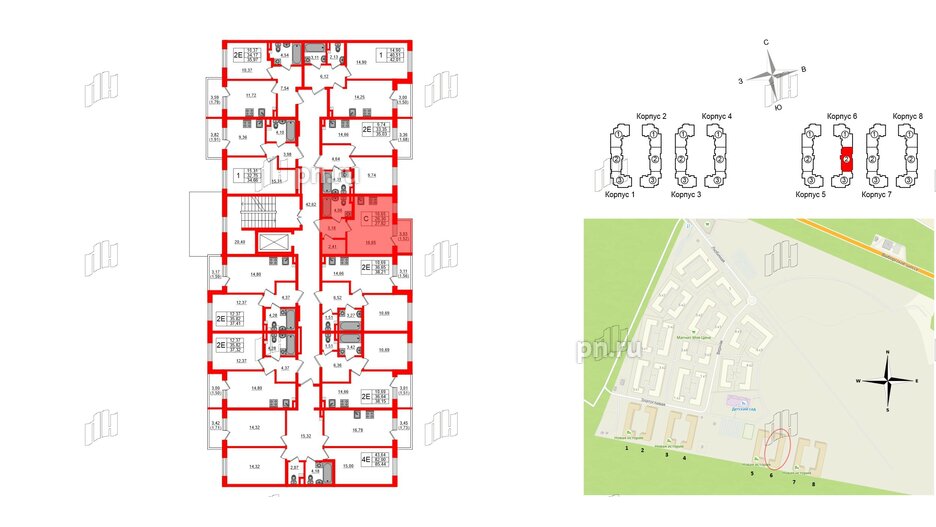 Квартира в ЖК Новая история, студия, 27.82 м², 2 этаж