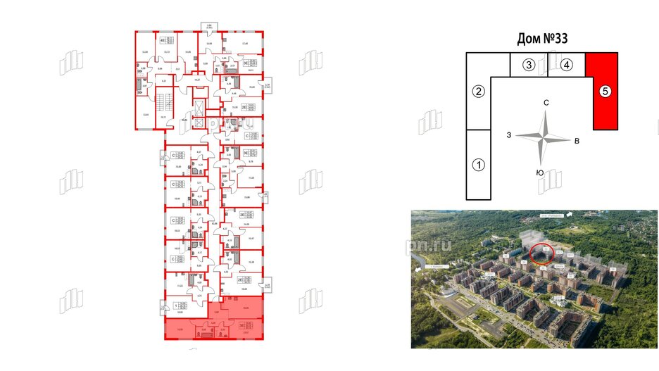 Квартира в ЖК Новое Колпино, 2 комнатная, 60.16 м², 8 этаж