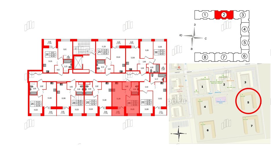 Квартира в ЖК Квартал Уютный, 1 комнатная, 32.58 м², 9 этаж