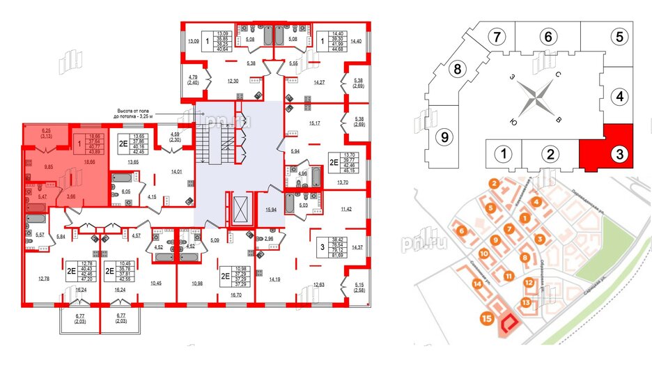 Квартира в ЖК Образцовый квартал, 1 комнатная, 37.64 м², 4 этаж