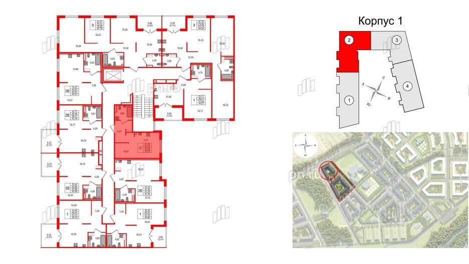 Квартира в ЖК Образцовый квартал, студия, 30.58 м², 4 этаж