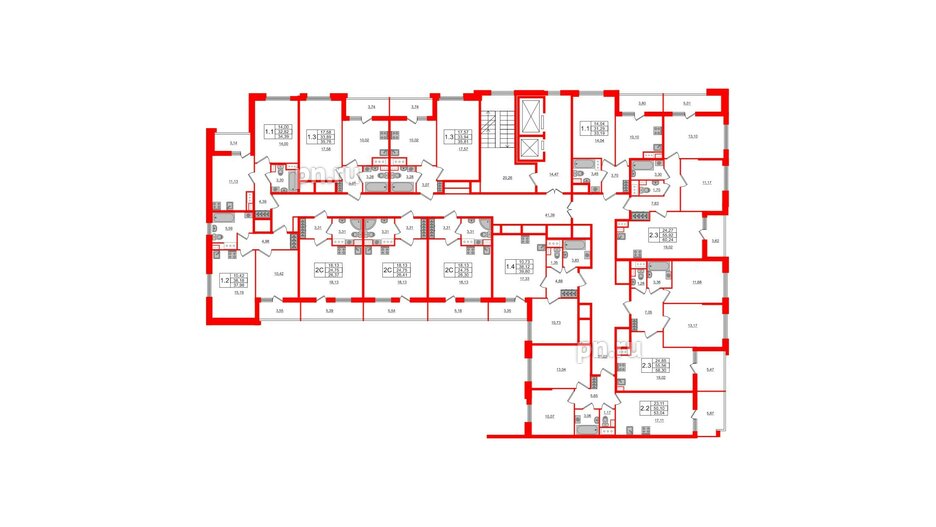 Квартира в ЖК Панорама парк Сосновка, студия, 24.75 м², 6 этаж