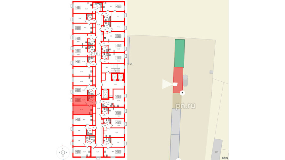 Квартира в ЖК «Морская миля», 1 комнатная, 35.74 м², 13 этаж