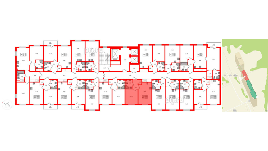 Квартира в ЖК Дыбенко Парк, 1 комнатная, 33 м², 9 этаж