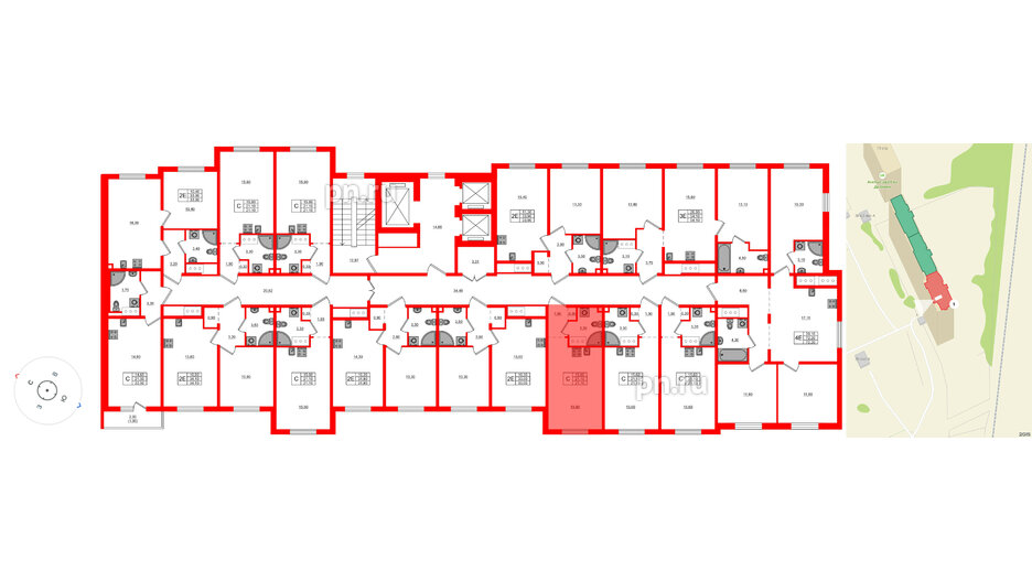 Квартира в ЖК Дыбенко Парк, студия, 21.1 м², 11 этаж
