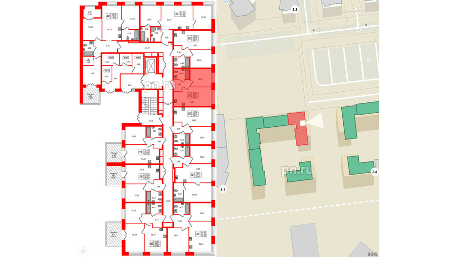 Квартира в ЖК NEWПИТЕР, 1 комнатная, 38.17 м², 2 этаж