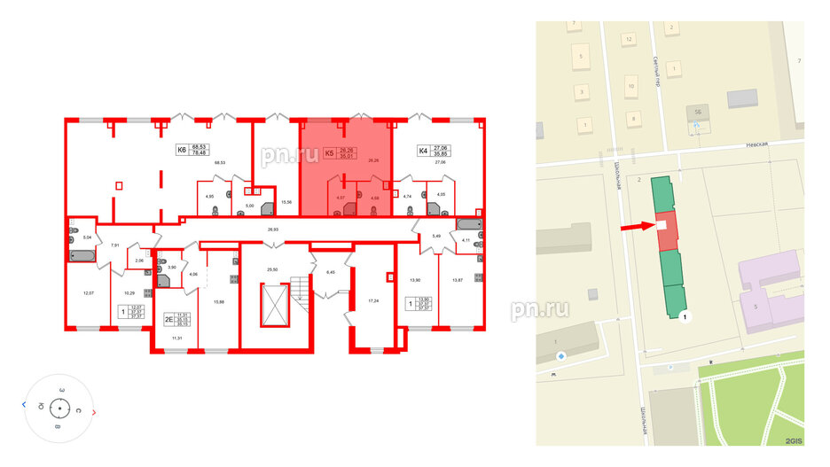 Помещение в ЖК Дубровка Парк., 35.01 м², 1 этаж