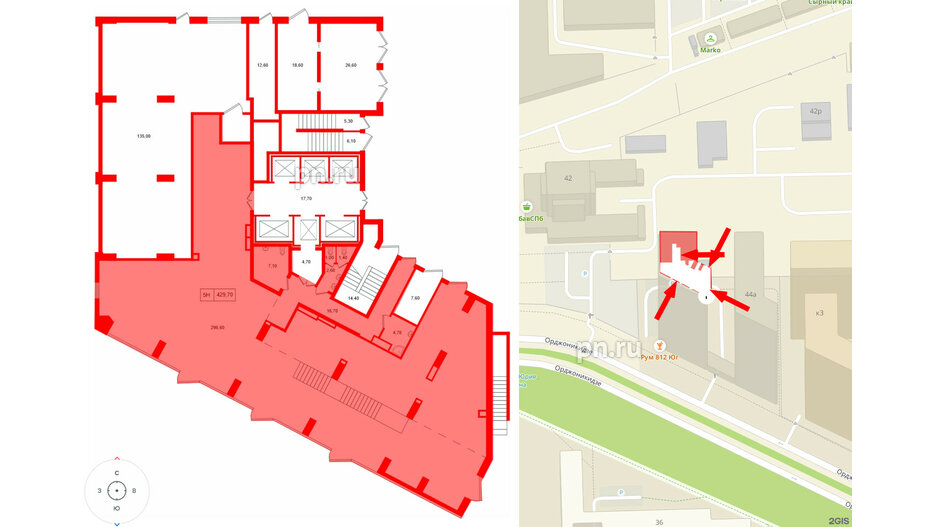 Помещение в ЖК Вертикаль на Московской (корп.1)., 429.7 м², 1 этаж