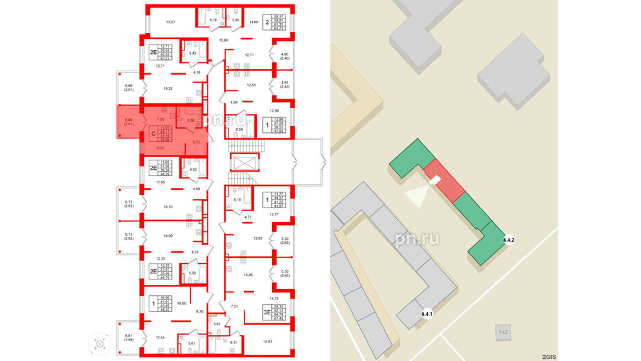 Квартира в ЖК Образцовый квартал, студия, 31.18 м², 1 этаж