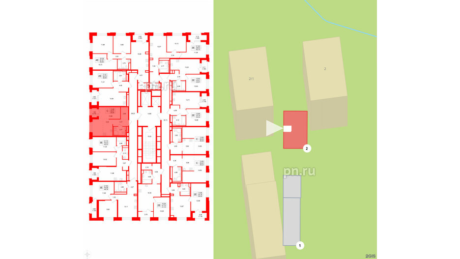 Квартира в ЖК GloraX Кольский, студия, 29.85 м², 14 этаж