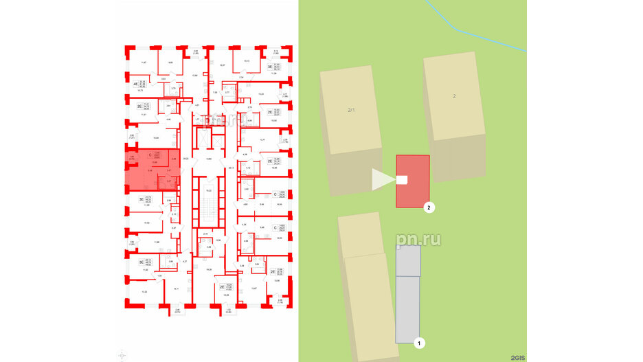 Квартира в ЖК GloraX Кольский, студия, 29.85 м², 12 этаж