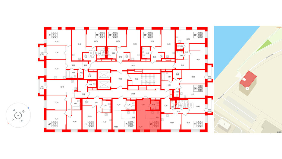 Квартира в ЖК Кольские огни, студия, 28.65 м², 4 этаж