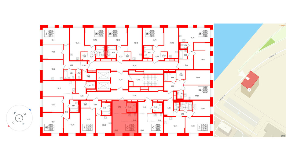 Квартира в ЖК Кольские огни, студия, 29.05 м², 5 этаж