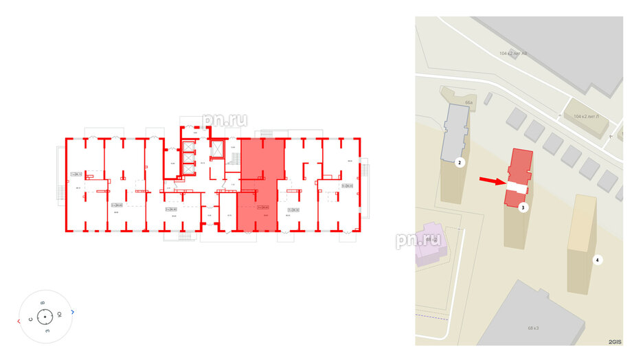 Помещение в ЖК Октябрьская набережная, 89.6 м², 1 этаж