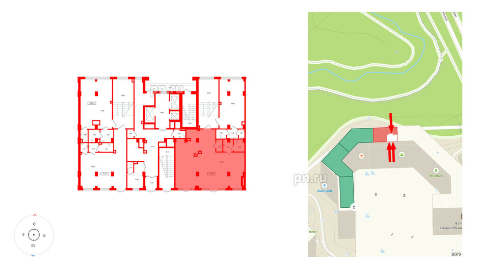 Помещение в ЖК Европейский парк, 116.5 м², 2 этаж