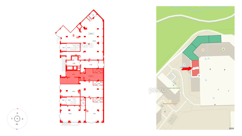 Помещение в ЖК Европейский парк, 92.4 м², 1 этаж