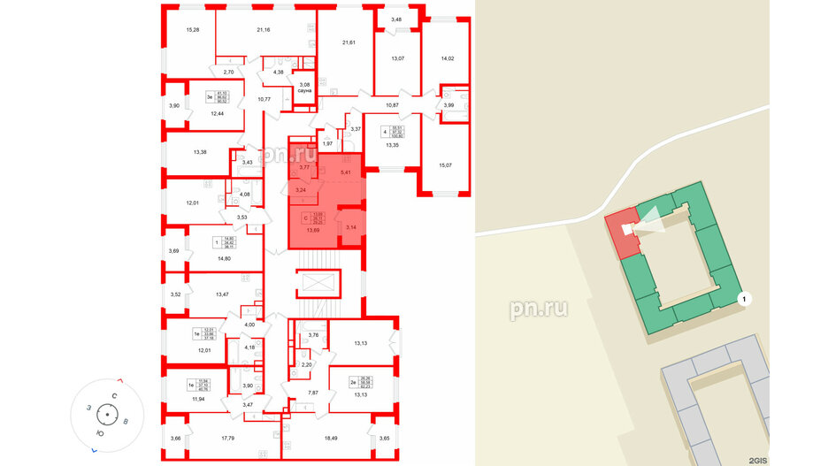 Квартира в ЖК «Дубровский», студия, 29.25 м², 4 этаж