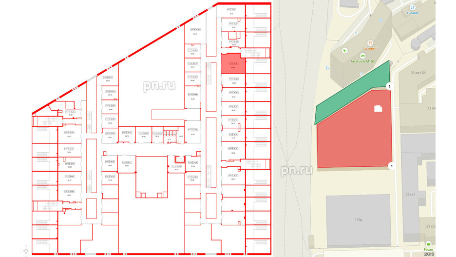 Помещение в ЖК Моско, 50.96 м², 3 этаж