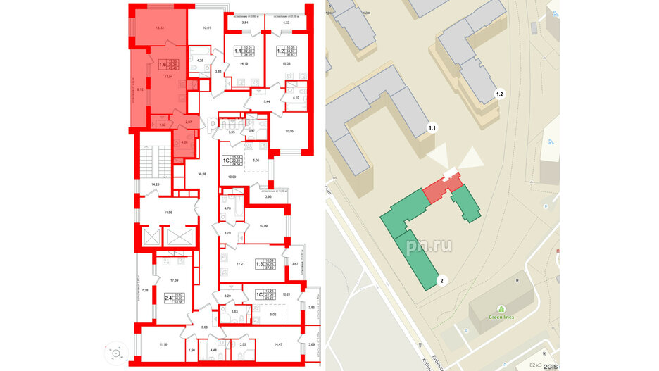 Квартира в ЖК Титул в Московском, 1 комнатная, 39.34 м², 8 этаж
