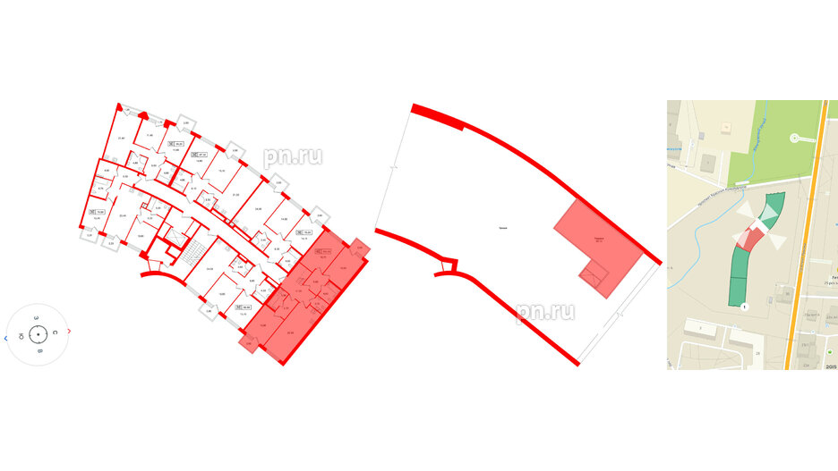 Квартира в ЖК «Цвет Зеленогорска», 3 комнатная, 104.2 м², 4 этаж