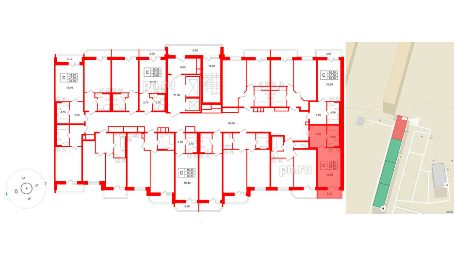 Квартира в ЖК «Яркий», студия, 26.8 м², 11 этаж