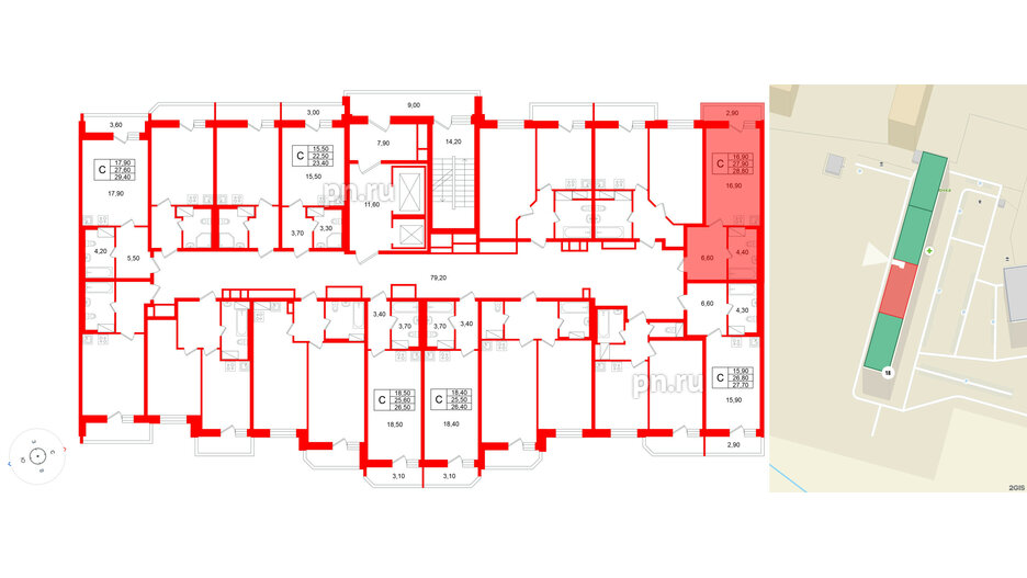 Квартира в ЖК «Яркий», студия, 27.9 м², 10 этаж