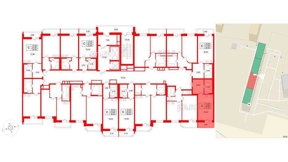 Квартира в ЖК «Яркий», студия, 26.8 м², 10 этаж