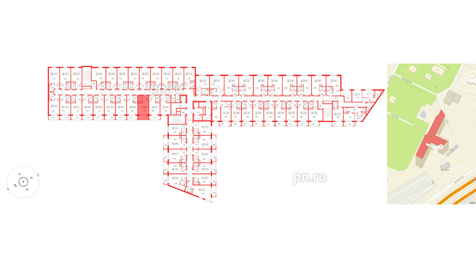 Апартаменты в ЖК «Космос Смарт Южный», студия, 24.88 м², 13 этаж