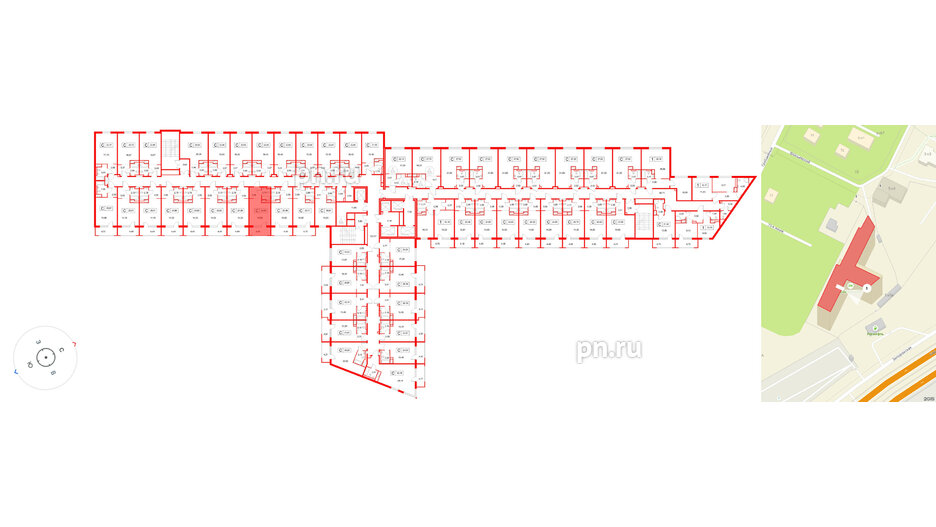 Апартаменты в ЖК «Космос Смарт Южный», студия, 24.88 м², 7 этаж