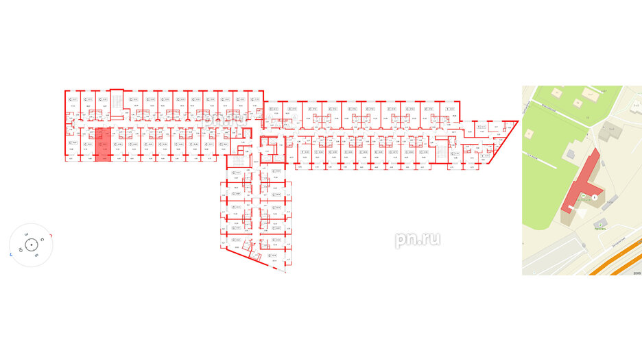 Апартаменты в ЖК «Космос Смарт Южный», студия, 25.01 м², 12 этаж
