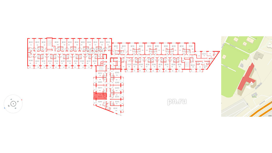 Апартаменты в ЖК «Космос Смарт Южный», студия, 23.57 м², 11 этаж