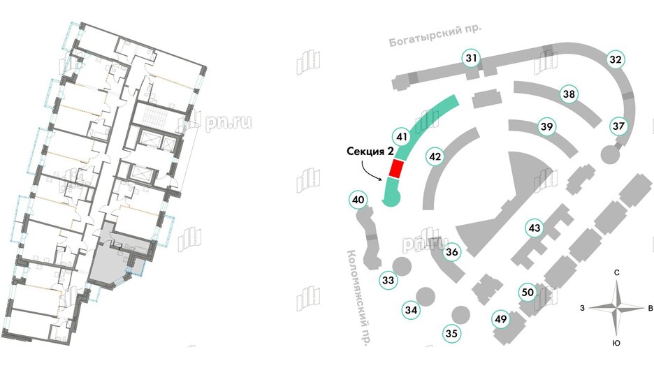 Квартира в ЖК Приморский квартал, студия, 27.66 м², 11 этаж