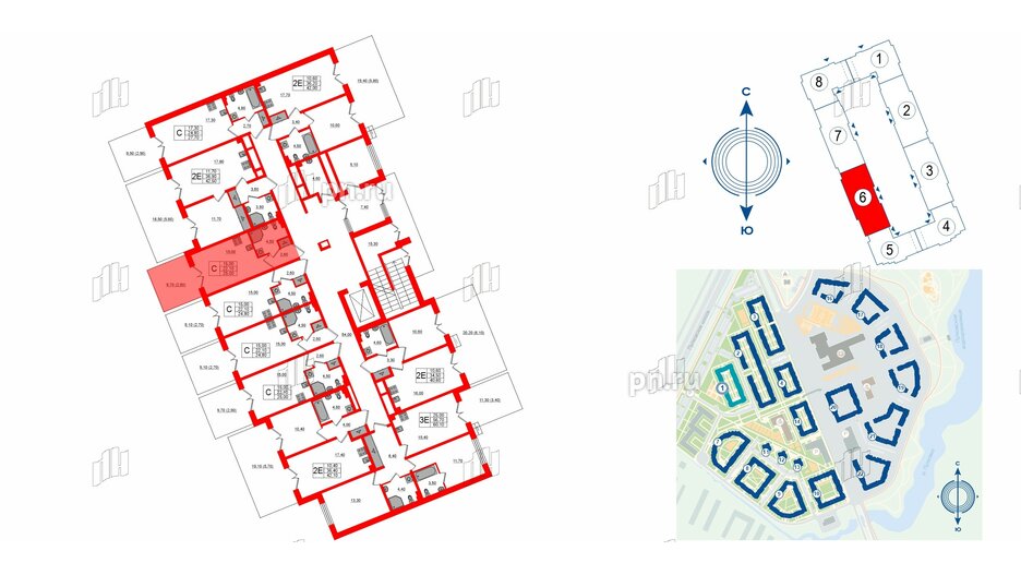 Квартира в ЖК «Пулково Lake», студия, 25 м², 1 этаж