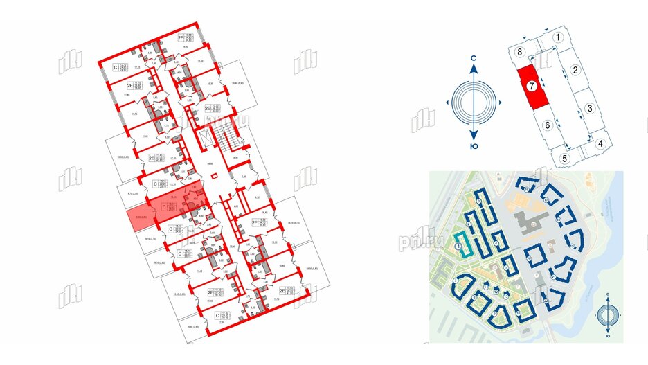 Квартира в ЖК «Пулково Lake», студия, 25 м², 1 этаж