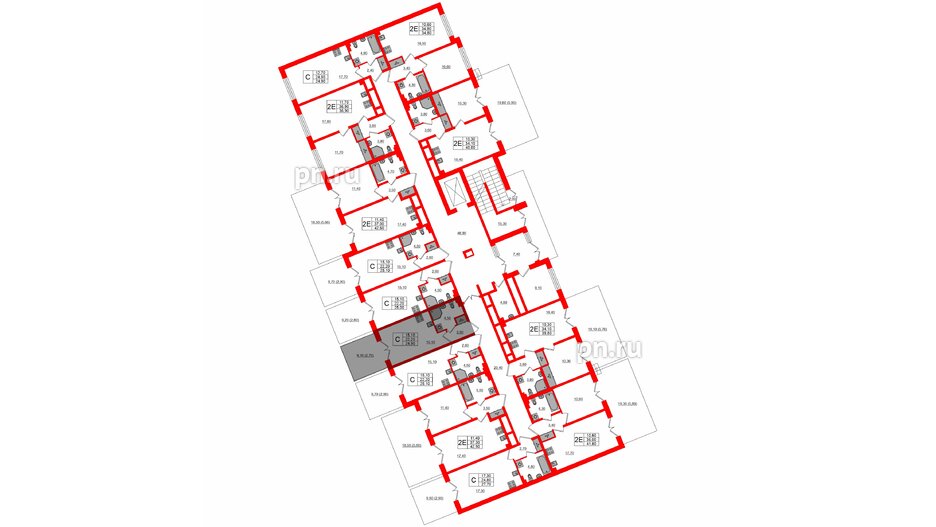 Квартира в ЖК «Пулково Lake», студия, 24.9 м², 1 этаж