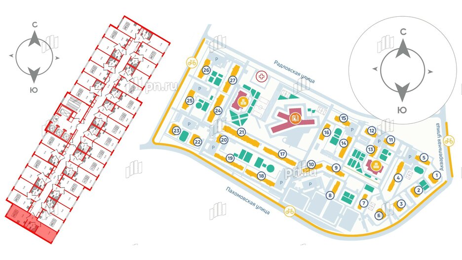 Квартира в ЖК «Ручьи–2», 1 комнатная, 32.27 м², 12 этаж