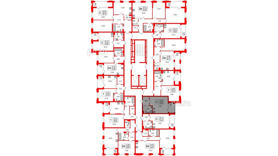 Квартира в ЖК Тайм Сквер, студия, 25.8 м², 8 этаж