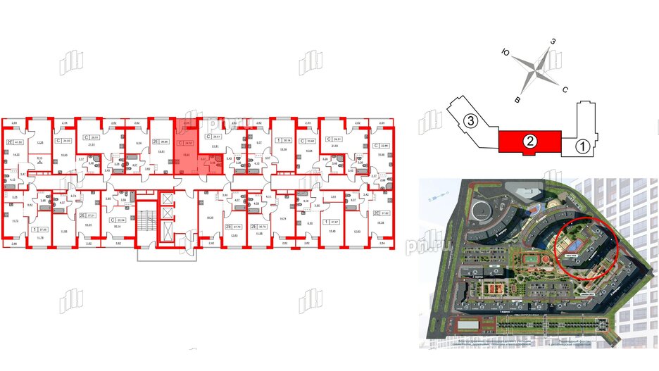 Квартира в ЖК Урбанист, студия, 24 м², 6 этаж