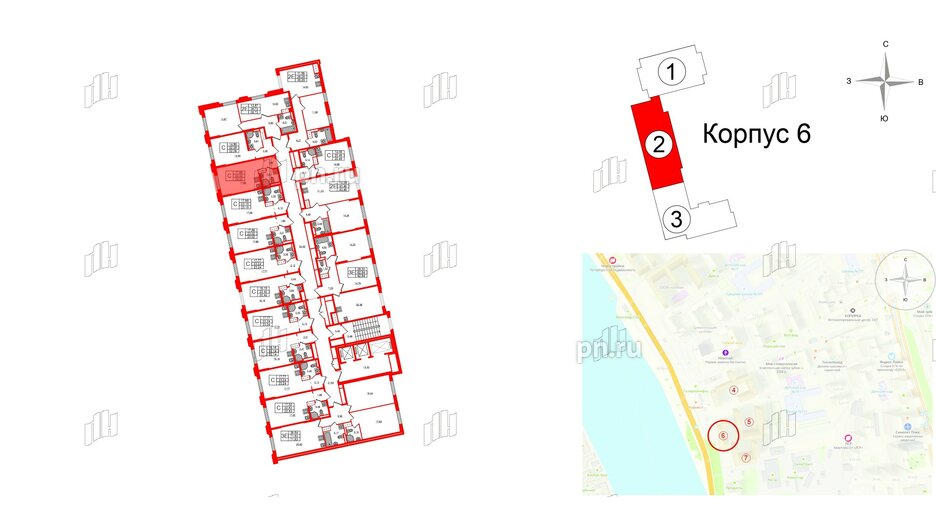 Квартира в ЖК Цивилизация на Неве, студия, 23.02 м², 3 этаж