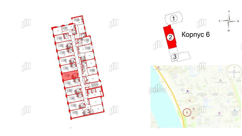 Квартира в ЖК Цивилизация на Неве, студия, 22.42 м², 4 этаж