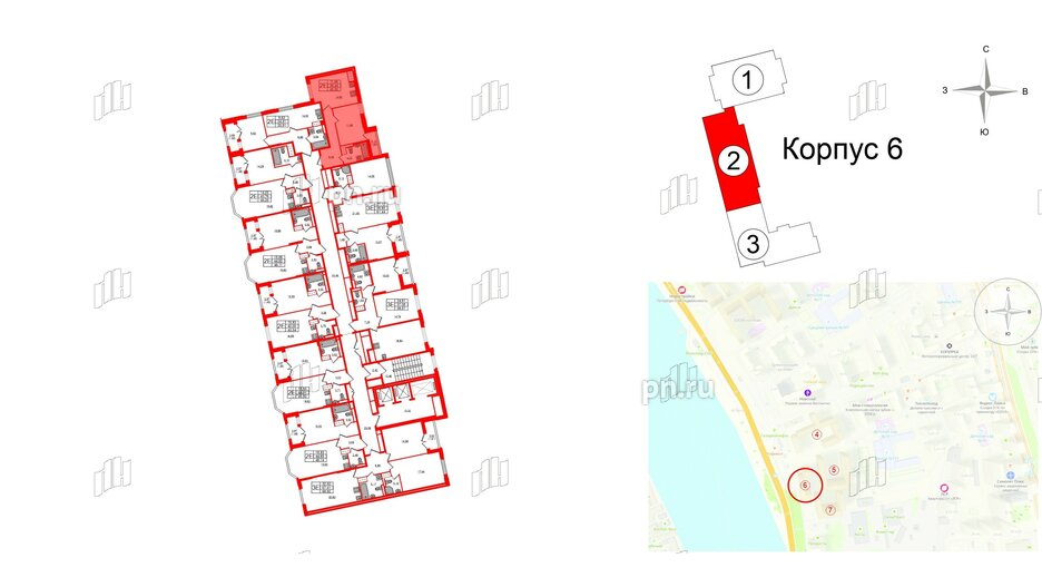 Квартира в ЖК Цивилизация на Неве, 1 комнатная, 40.5 м², 8 этаж