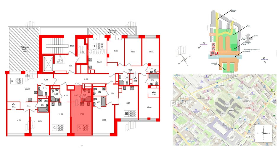 Квартира в ЖК AVANT, студия, 25.12 м², 2 этаж