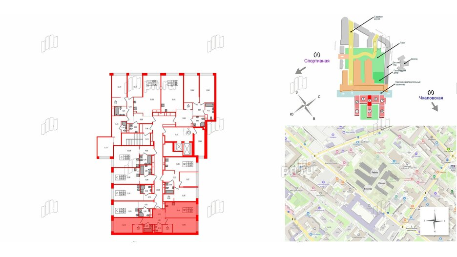 Квартира в ЖК AVANT, 2 комнатная, 67.83 м², 4 этаж