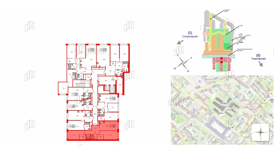 Квартира в ЖК AVANT, 2 комнатная, 67.8 м², 7 этаж