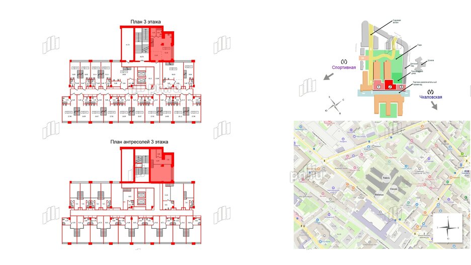 Апартаменты в ЖК AVANT, 1 комнатные, 87.21 м², 3 этаж