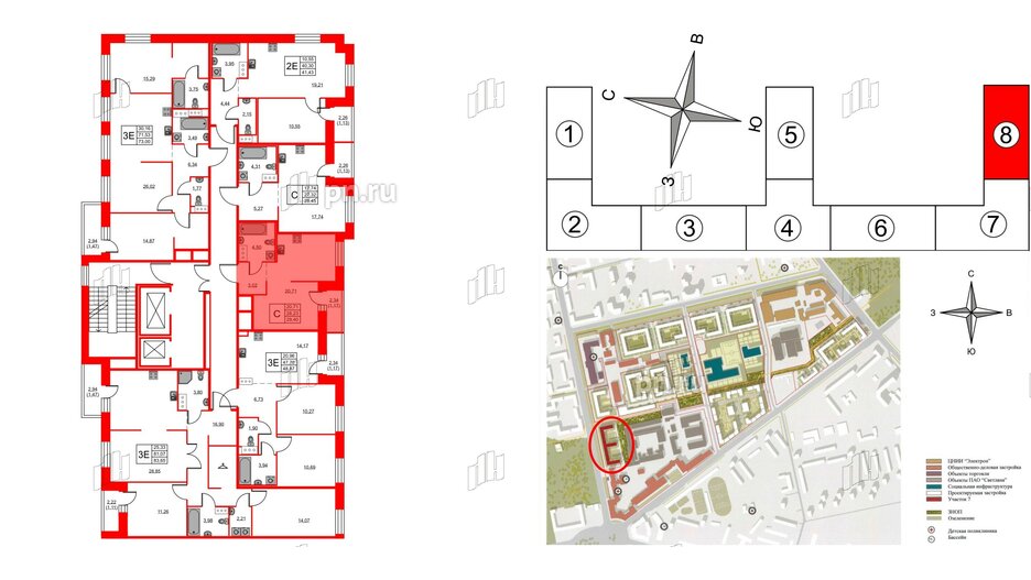 Квартира в ЖК ID Светлановский, студия, 29.4 м², 10 этаж