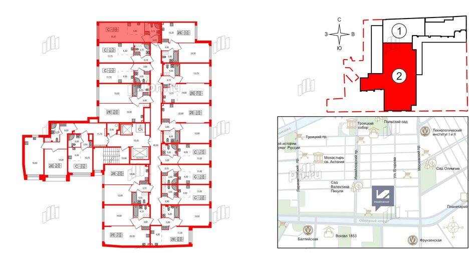 Квартира в ЖК Измайловский, студия, 27.2 м², 5 этаж