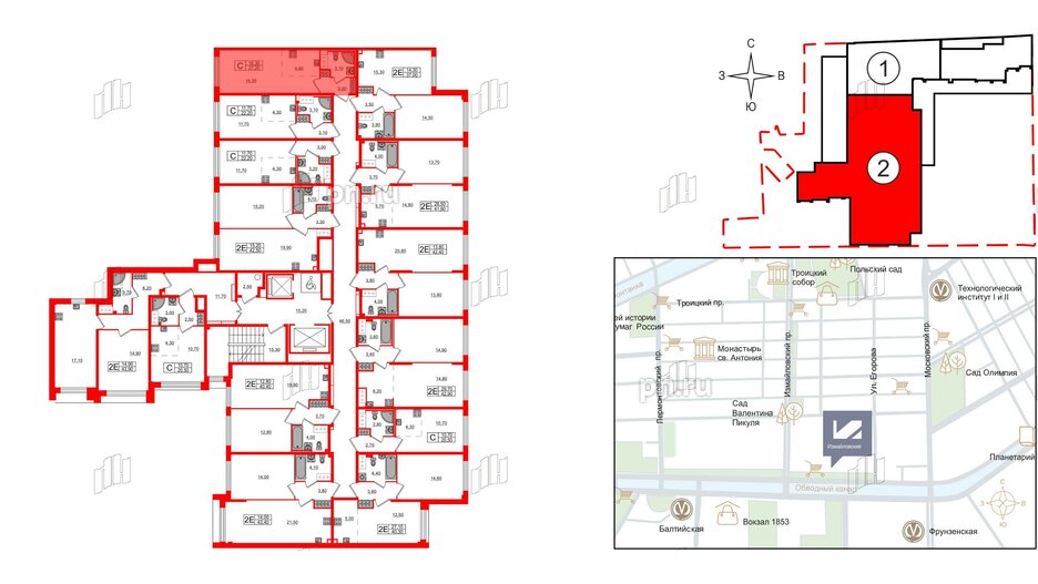 Квартира в ЖК Измайловский, студия, 27.2 м², 8 этаж