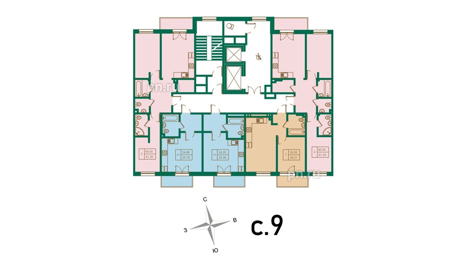 Квартира в ЖК ЛесArt, студия, 25.79 м², 10 этаж